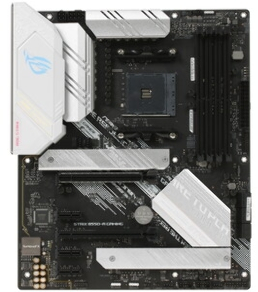 Материнская плата ASUS ROG STRIX B550-A GAMING, AM4, AMD B550, 4xDDR4, 6xSATA, 2xM.2, 1xPCI-E 4.0 x16, 1xPCI-E 3.0 x16, 3xPCI-E x1, 1xHDMI, 1xDP, 1x 2.5Gb LAN, 4xUSB 3.2 Gen 1, 1xUSB 3.2 Gen 2, 1xUSB-C 3.2 Gen 2, 5x3.5 мм, 7.1, ATX