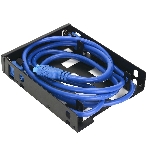 Панель с двумя портами USB 3.0 в слот 3.5 компьютерного корпуса и слот 2x2.5 CMU3-B3, фото4