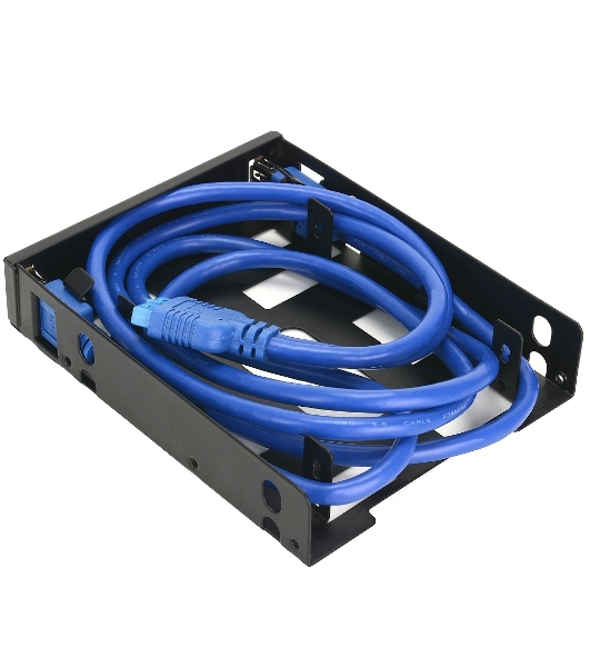Панель с двумя портами USB 3.0 в слот 3.5 компьютерного корпуса и слот 2x2.5 CMU3-B3