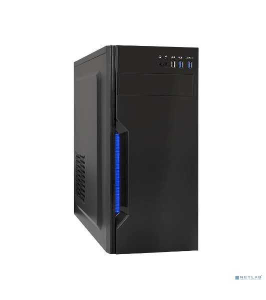Компьютерный корпус Miditower ExeGate XP-333U Black, ATX, (XP500, Black,120мм), 1*USB/2*USB 3.0, Audio