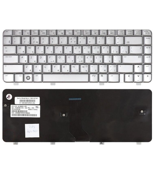Клавиатура для ноутбука HP Pavilion DV4-1000 серебристая