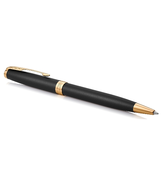 Ручка шариковая Parker Sonnet Core K528 (CW1931519) Matte Black GT M, черные чернила, подарочная коробка