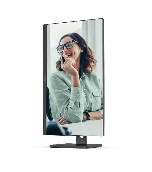 Монитор 27' AOC Q27P3CV IPS 2560x1440, 75 Гц, 4 мс, 16:9, 350 кд/м², 2xHDMI 1.4, DisplayPort 1.2, USB-концентратор (4x USB 3.0), 2.5 Gigabit Ethernet, встроенные динамики, черный
