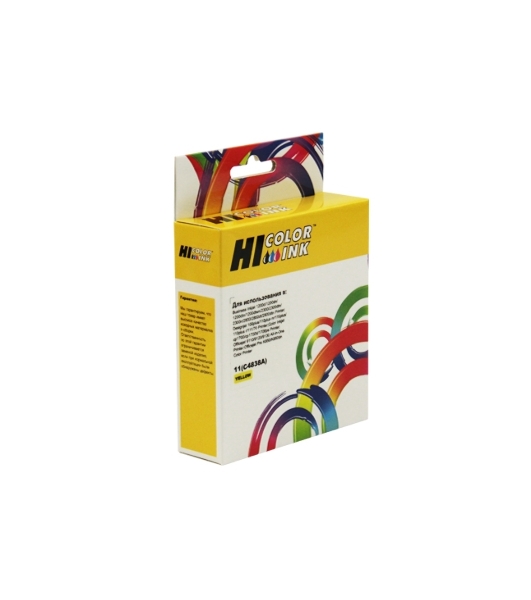Расходные материалы Hi-Black C4838A  Картридж №11 для HP DJ 2000C/CN/2500C/2200/2250/500/800, жёлтый, 1750 стр.      