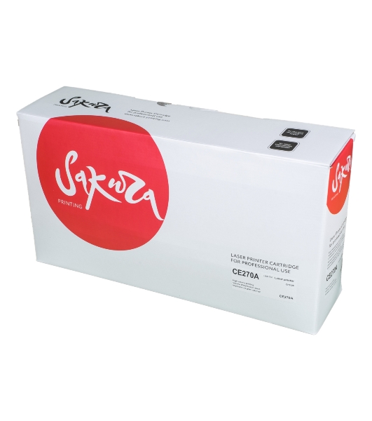 Картридж лазерный Sakura CE270A для HP LaserJet Enterprise M750xh, M750n, M750dn, CP5525xh, CP5525n, CP5525dn, черный, 13 000 к.