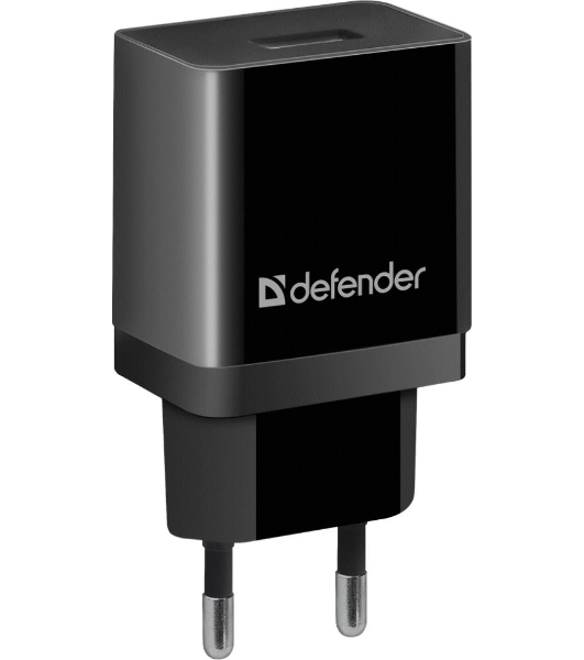 Сетевой адаптер Defender 1xUSB, 5V/2.1А, пакет, черный (EPA-10)