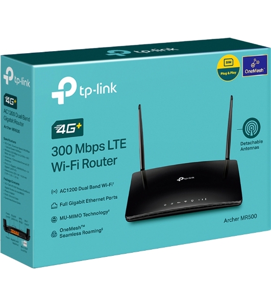 Двухдиапазонный гигабитный Wi-Fi роутер TP-Link Archer MR500 AC1200 с поддержкой 4G+ Cat6