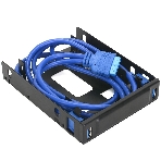 Панель с двумя портами USB 3.0 в слот 3.5 компьютерного корпуса и слот 2x2.5 CMU3-B3, фото3