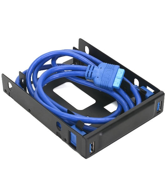 Панель с двумя портами USB 3.0 в слот 3.5 компьютерного корпуса и слот 2x2.5 CMU3-B3