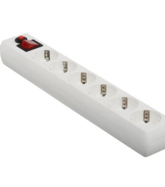 Сетевой фильтр Гарнизон ECL-6-W-5, 6 р, 10А, 5 м, ур.защиты 4, белый, пакет