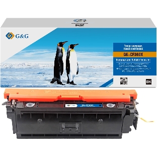 Картридж лазерный G&G GG-CF360X черный (12500 стр.) для HP CLJ M553N/M553DN/M553X/M577C/M577Z/M577F/M577DN