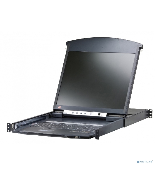 Коммутаторы консоли ATEN 8P CAT5 HIGH DENSITY DUAL RAIL LCD 19INCH OVER IP
