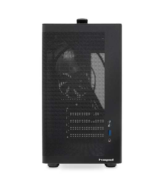Компьютерный корпус без блока питания HSPD M210, Mesh Mid Tower, черный, 0.7 SPCC, 1x90мм mATX, mITX 140/280/150мм 1x2.5', 1x3.5', 4xPCI 1xUSB-A 3.0 302x168x350мм