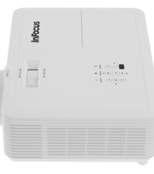 Проектор InFocus IN0028SL DLP, 4000 lm, FullHD, 30 000:1, 1.471.62:1, 2xHDMI 1.4, VGA in/out, S-Video, 3.5мм in/out, USB-A, RS-232, лампа 15 000ч.(ECO mode), 10W, 27дБ, 2,6 кг, БЕЛЫЙ