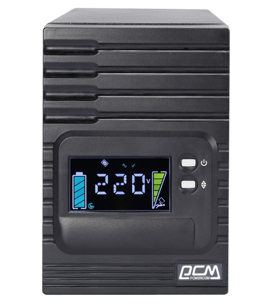 Источник бесперебойного питания Powercom Smart King Pro+ SPT-1000-II LCD 800Вт 1000ВА черный