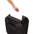 Шредер Fellowes PowerShred LX25 черный (секр.P-4)/перекрестный/6лист./11.5лтр./скрепки/скобы/пл.карты, фото9