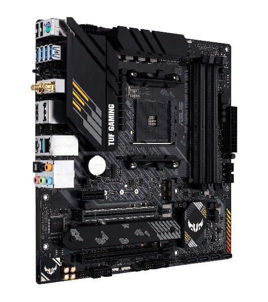 Материнская плата ASUS TUF GAMING B550M-PLUS WI-FI II, AM4, AMD B550, 4xDDR4, 4xSATA, 2xM.2, 1xPCIe 4.0 x16, 1xPCIe 3.0 x4, 1xPCIe x1, 1xDP, 1xHDMI, 1x 2.5Gb LAN, 1xUSB-C 3.2 Gen 2, 4xUSB-A 3.2 Gen 1, 2xUSB-A 2.0, 5x3.5 мм, TOSLINK, 7.1, mATX