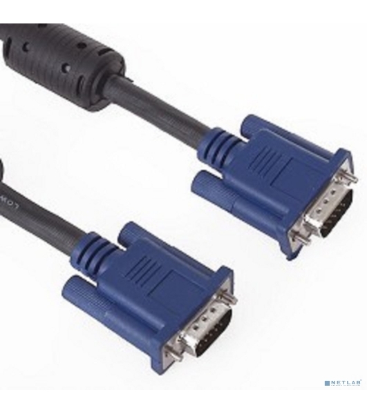 Кабель монитор-SVGA card (15M-15M) 3.0м 2 фильтра VCOM