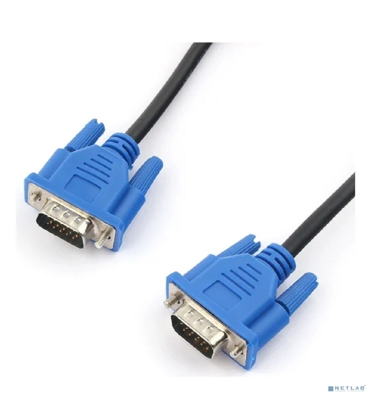 Кабель VGA Pro Cablexpert CC-PVGA-1.8M, 15M/15M, 1.8м, экран, феррит. кольца, пакет