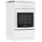 Плита газовая De Luxe 506040.04Г (КР) ЧР белый, конфорок 4 газовых, духовка 60 л, 50 см x 85 см x 60 см, фото 1
