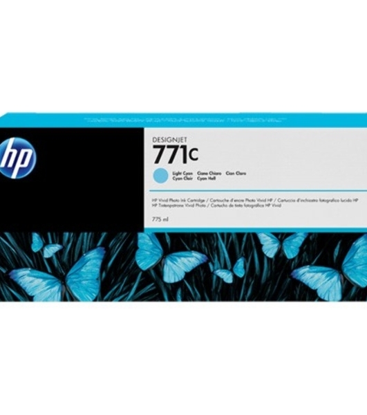Картридж струйный HP №771C B6Y12A светло-голубой для HP DJ Z6200 (775мл)