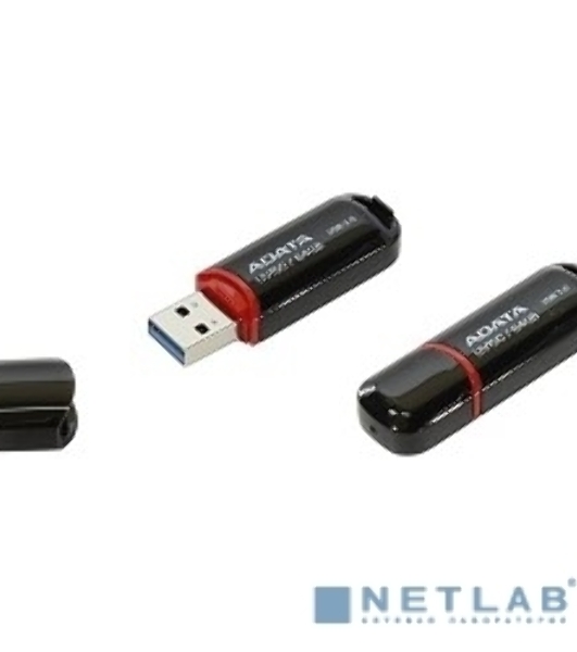 Флешка USB ADATA UV150 (AUV150-64G-RBK), 64Gb, USB 3.0, R/W 100/40, черный