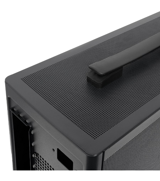 Компьютерный корпус без блока питания HSPD M210, Mesh Mid Tower, черный, 0.7 SPCC, 1x90мм mATX, mITX 140/280/150мм 1x2.5', 1x3.5', 4xPCI 1xUSB-A 3.0 302x168x350мм