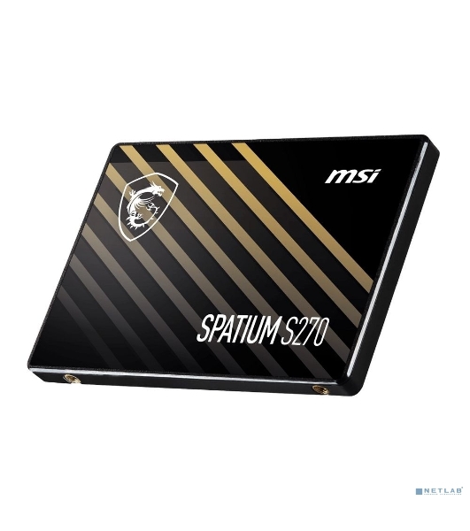 Накопитель SSD MSI SPATIUM S270, 240Gb, 2.5', SATA III, R/W 500/400