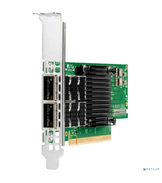 Сетевая карта Mellanox ConnectX-6 VPI adapter card, 100Gb/s (HDR100, EDR IB and 100GbE), dual-port QSFP56, PCIe3.0/4.0 x16, tall bracket