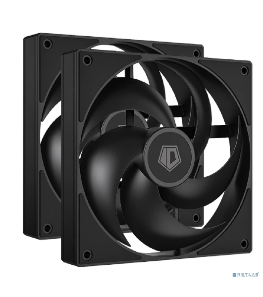 Вентилятор для корпуса ID-COOLING AS-140-K DUET черный, 140 мм, 1800 об/мин, 24.9 дБ, 4 pin