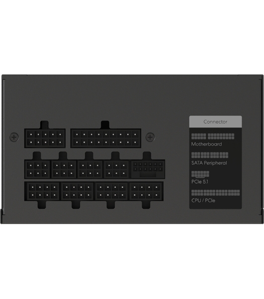 Блок питания Formula V Line FV-1200GM, 1200W, ATX3.1/PCIe5.1, APFC, 80+ Gold, 12cm Fan, Full Modular