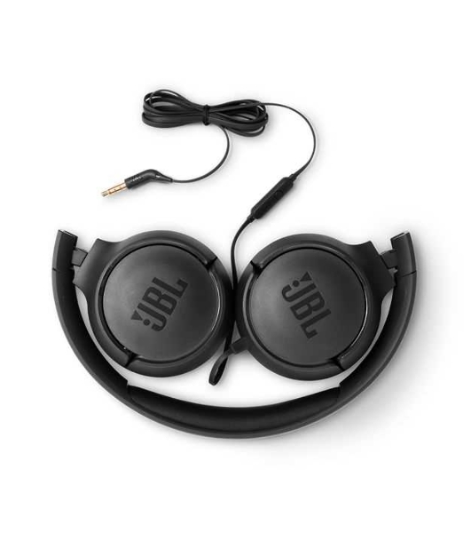 Проводные наушники JBL Tune 500 черный, накладные, Jack 3.5 мм, складная конструкция