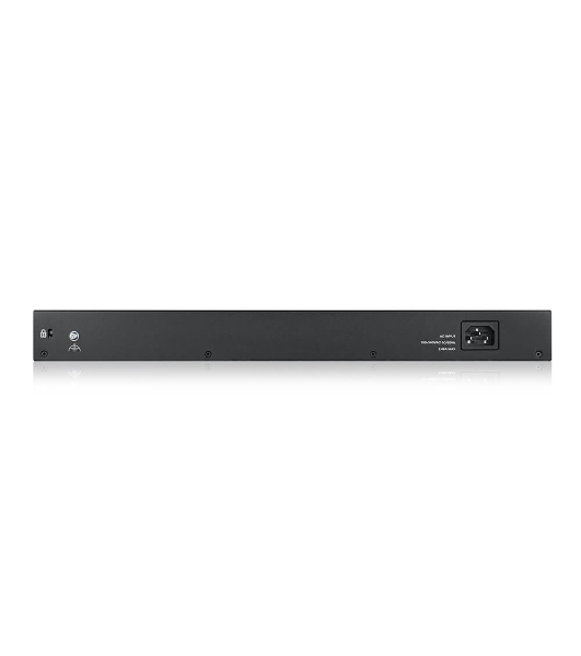 Kоммутатор Zyxel GS1900-48HPv2 Smart L2 PoE + switch, rack 19 ', 48xGE (24xPoE +), 2xSFP, PoE budget 170 W