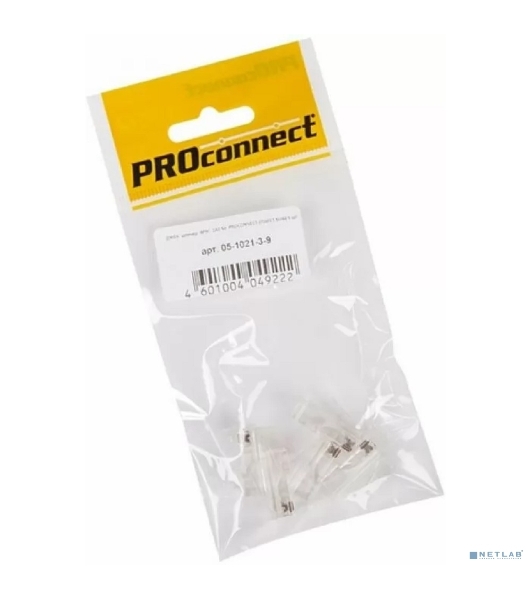Разъем PROconnect RJ-45(8P8C) под витую пару, UTP, cat.5e (15 µ'/15 микродюймов), пакет, 5шт.