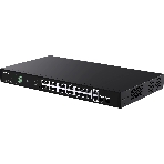 Коммутатор неуправляемый Tenda TEG1128P-24-250W PoE, 26x1 Гбит/с, PoE 24х30 Вт (до 230Вт), SFP 2х1 Гбит/с, фото3