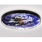Настенно-потолочный светодиодный светильник Ambrella light FW11136 BK черный 50W LED 3000-6400K D800*38, фото8