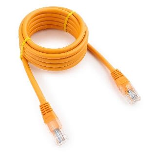 Патч-корд UTP Cablexpert cat.5e, 2м, литой, многожильный, оранжевый