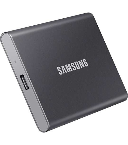 Внешний SSD Samsung T7, 2TB, USB 3.2 Gen 2 Type-C, R/W 1050/1000, титан