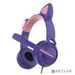 Гарнитура QUMO Game Cat фиолетовый, проводная, USB, подсветка, фото5