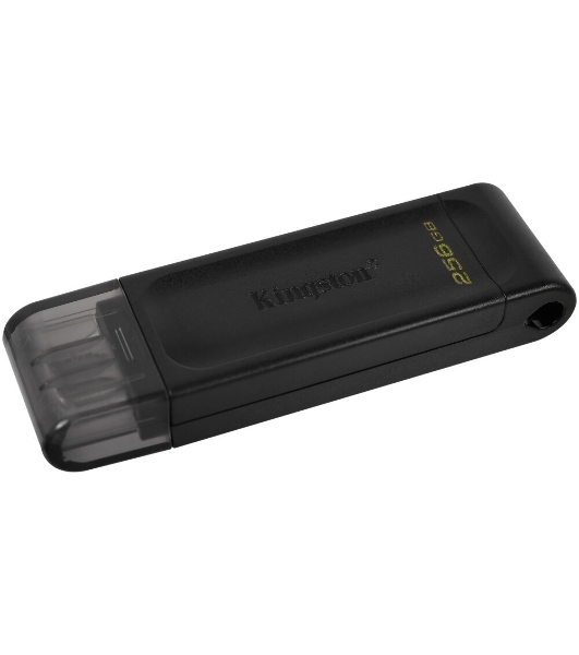 Флешка USB Kingston DataTraveler DT70 (DT70/256Gb), 256Gb, USB Type-C 3.2, R/W 70/45, черный