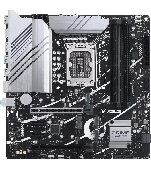Материнская плата ASUS PRIME Z890M-PLUS WIFI, LGA 1851, Intel Z890, 4xDDR5, 6xSATA, 3xM.2, 1xPCIe 5.0 x16, 1xPCIe 4.0 x4, 2xPCIe 4.0 x1, 1xHDMI, 1xDP, 1x2.5Gb LAN, 2xUSB-A 2.0, 4xUSB-A 3.2 Gen 1, 1xUSB-A 3.2 Gen 2, 1xUSB-C 3.2 Gen 2x2, 3x3.5 мм, 7.1, mATX