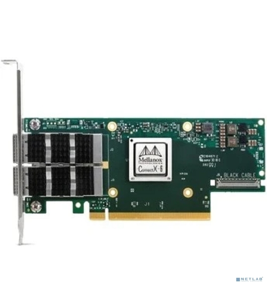 Сетевая карта Mellanox ConnectX-6 VPI adapter card, 100Gb/s (HDR100, EDR IB and 100GbE), dual-port QSFP56, PCIe3.0/4.0 x16, tall bracket