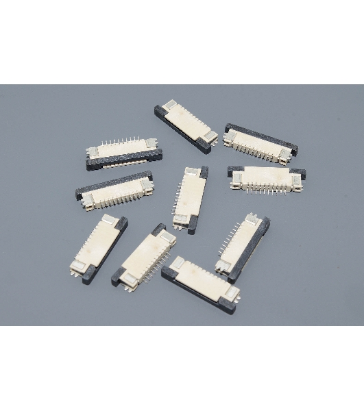 Разъем FPC Half Coverage Top Contact 0.8K-BS-10PWB 10 pin высота 2мм шаг 0,8мм 10 шт
