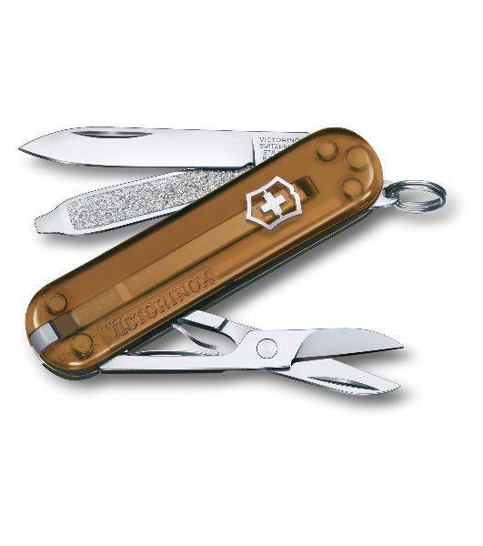Нож перочинный Victorinox Classic Chocolate Fugde (0.6223.T55G) 58мм 7 функций карт.коробка