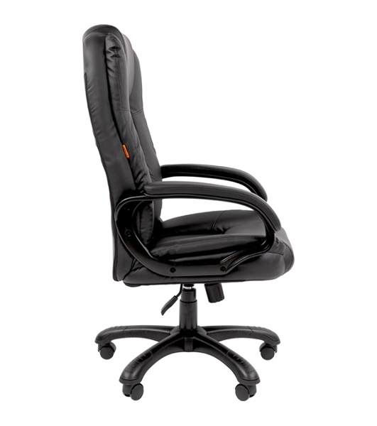 Кресло Chairman 600 черный, экокожа, 120 кг