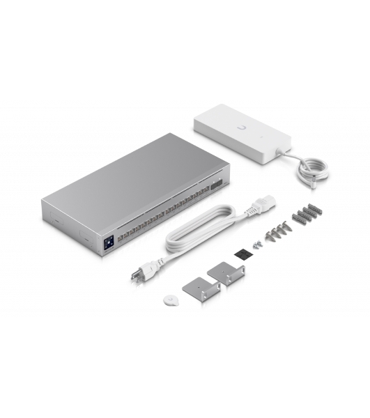 Коммутатор Ubiquiti Networking interface, (12) GbE RJ45 ports (4) 1/2.5 GbE RJ45 ports (2) 10G SFP+ ports; Total non-blocking throughput, 42 Gbps; Switching capacity, 84 Gbps