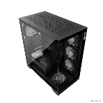 Компьютерный корпус XPG INVADER X BLACK (INVADERXMT-BKCWW) Mid-Tower Gaming ATX PC Case with Panoramic View, Tempered Glass Panels, and RGb Lighting Black, фото8