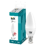 Лампа светодиодная LED 9Вт 230В 4000К E14 свеча LLE-C35-9-230-40-E14 IEK, фото3