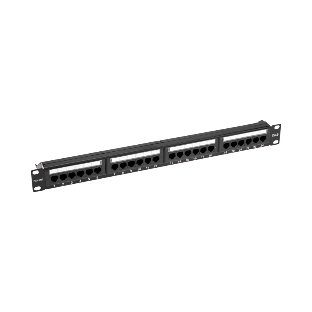 Панель коммутационная Rexant с кабельным органайзером 19', 1U, 24 порта, UTP, RJ-45, CAT 6 PRO