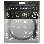 Кабель аудио-видео Cactus CS-HDMI.1.4-1.5 HDMI (m)/HDMI (m) 1.5м. позолоченные контакты черный, фото4